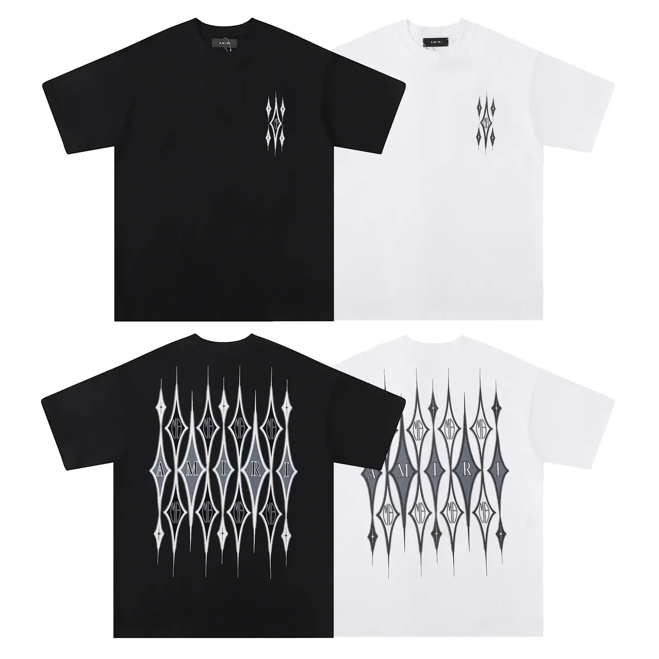 Amiri Skel Top Black and White Graphic Print T-Shirt 6