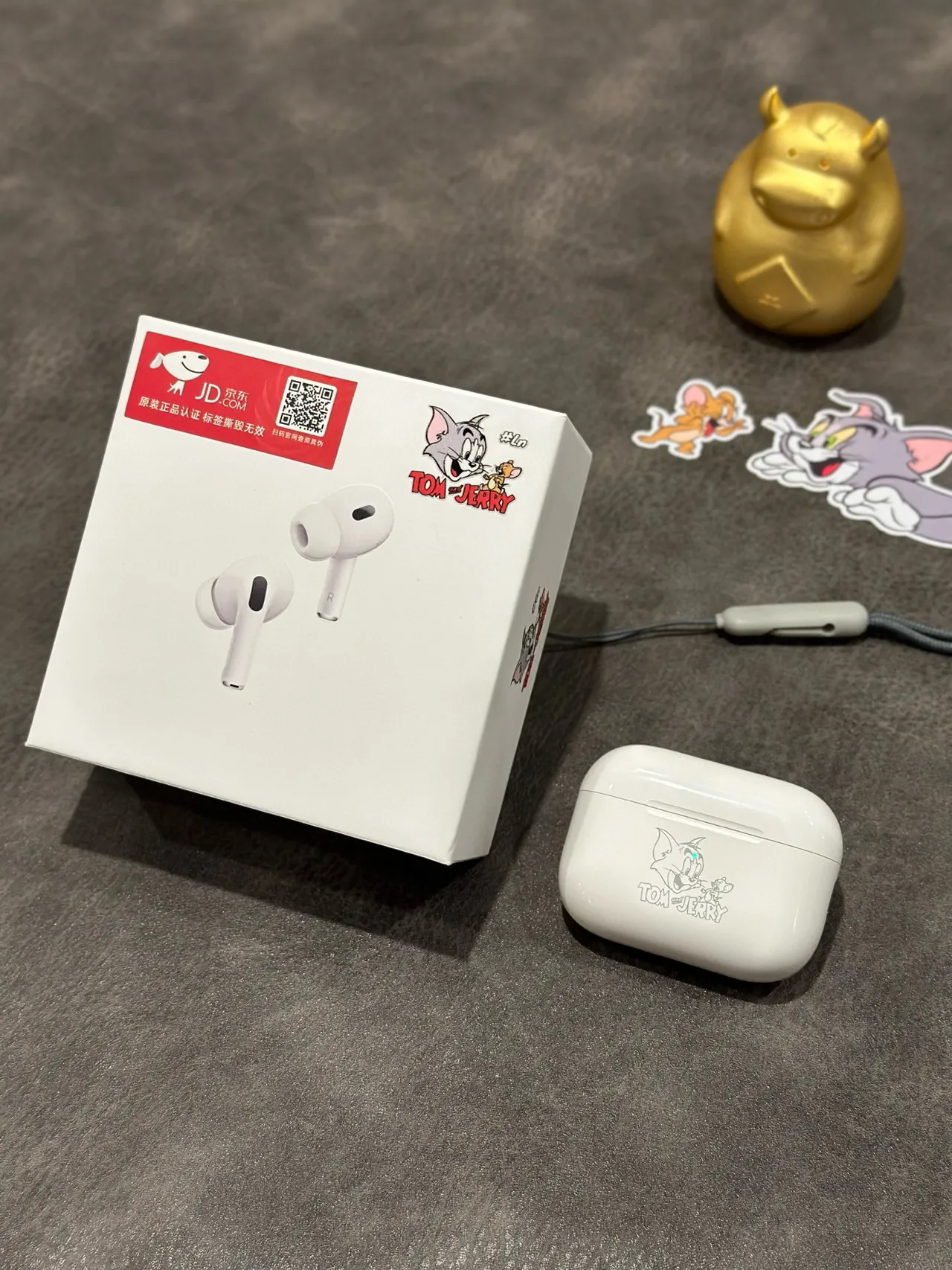 Apple White Gray Stem-Style Matte Finish TWS Earbuds 14