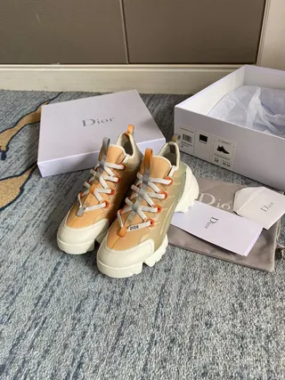Balenciaga Beige White Oversized Sole Layered Multi-Material Upper Chunky Sneakers 3