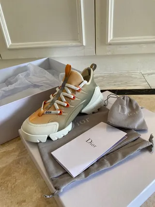 Balenciaga Beige White Oversized Sole Layered Multi-Material Upper Chunky Sneakers 5