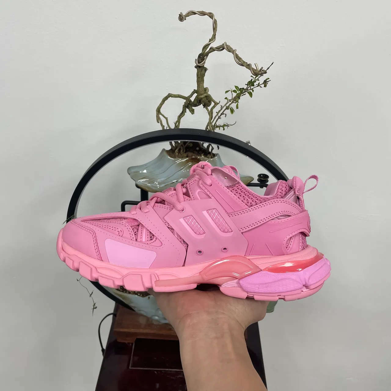 Balenciaga Defender Monochromatic Pink Chunky Sneakers 5