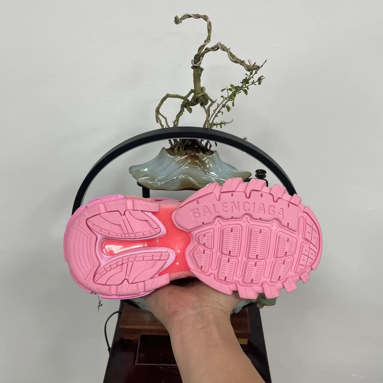 Balenciaga Defender Monochromatic Pink Chunky Sneakers 7