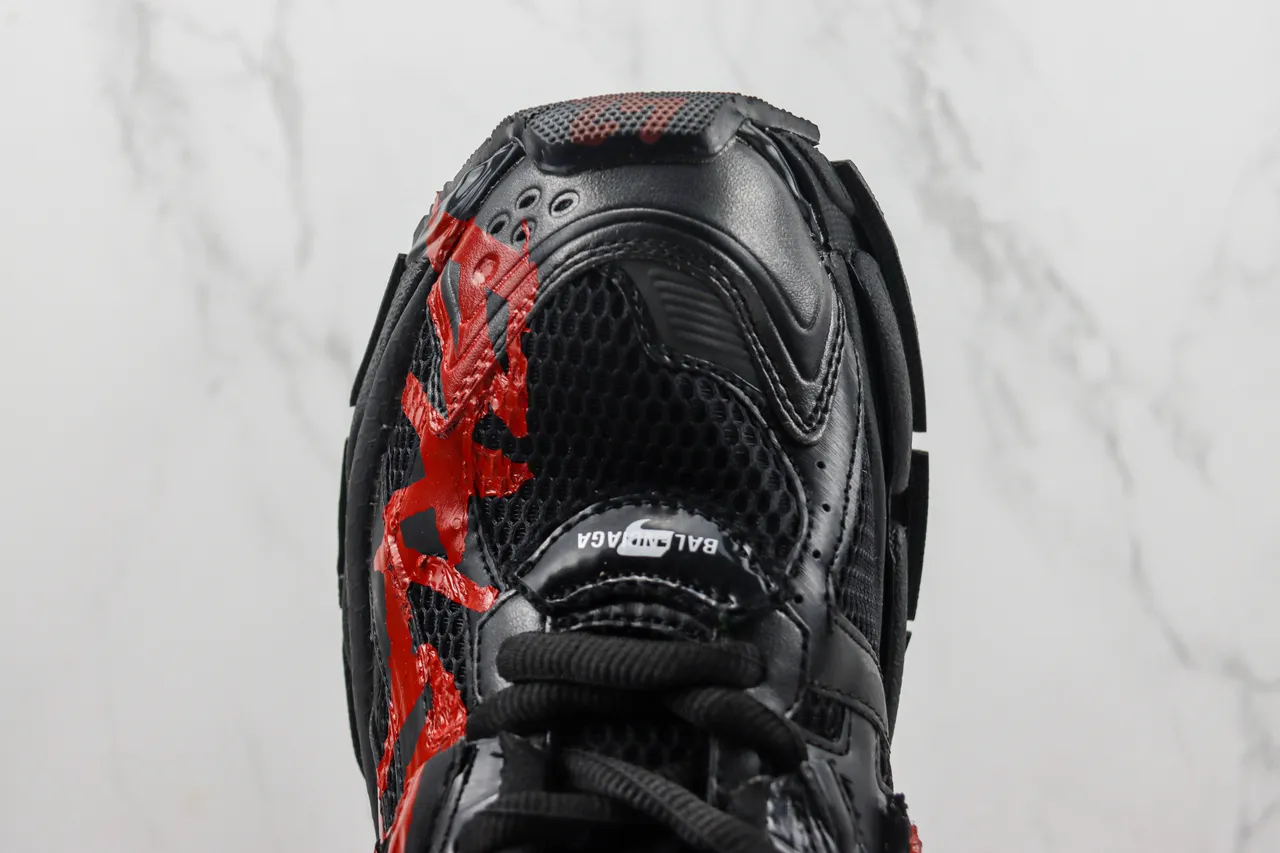 Balenciaga Runner Graffiti noir rouge Chunky Sneakers 6