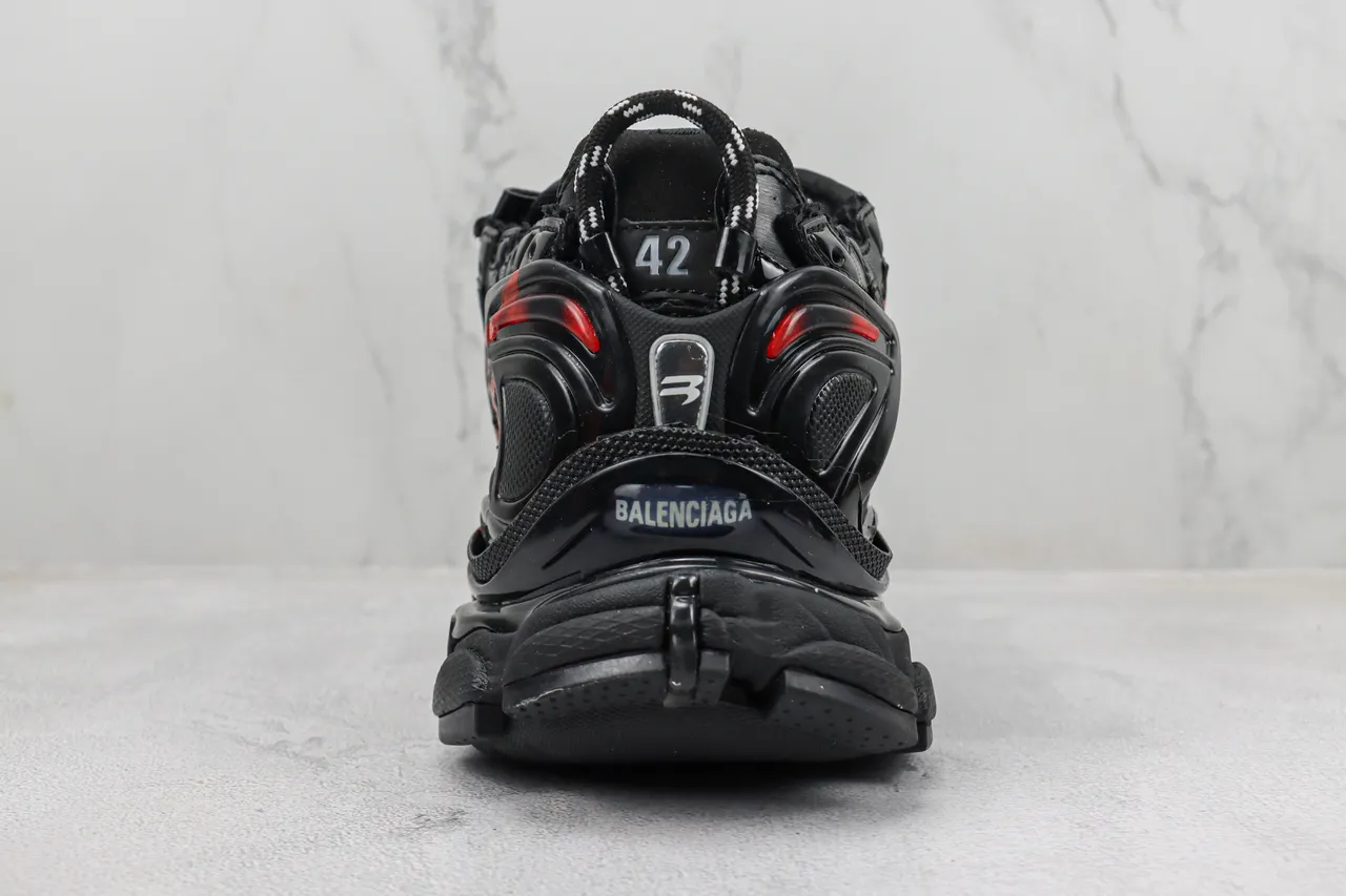 Balenciaga Runner Graffiti noir rouge Chunky Sneakers 9