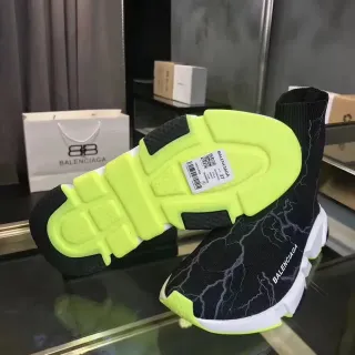 Balenciaga Speed Trainer Black Neon Yellow Lifestyle Sneakers