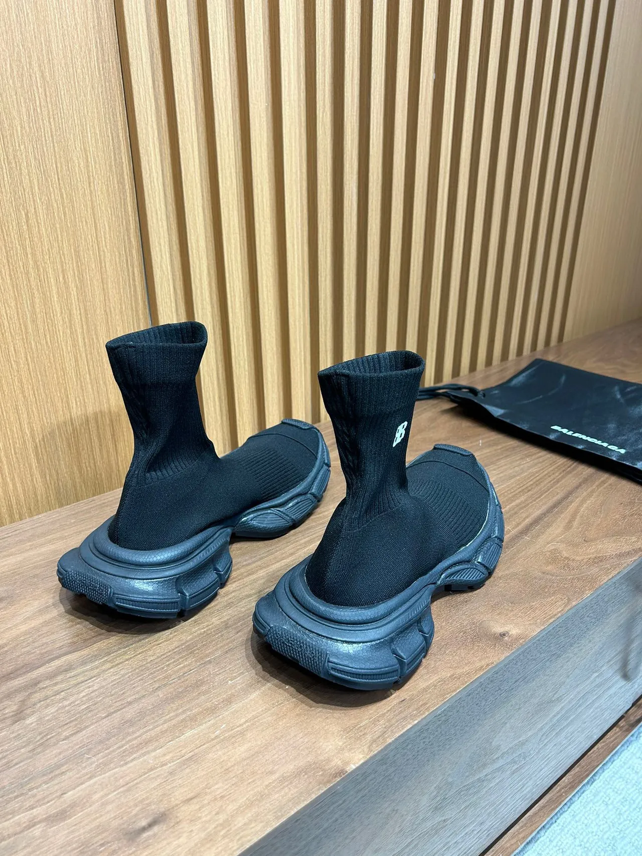 Balenciaga Speed Trainer Chaussures Lifestyle Noires à Encolure de Chaussette 8