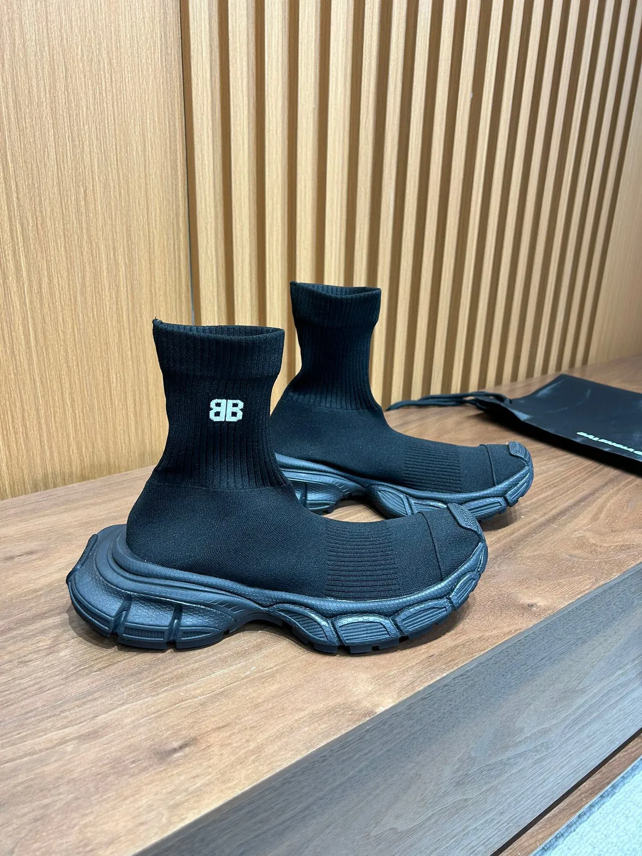 Balenciaga Speed Trainer Chaussures Lifestyle Noires à Encolure de Chaussette 9