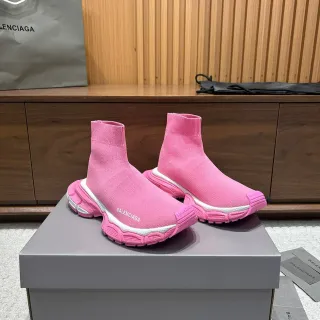Balenciaga Speed Trainer Tênis Lifestyle Ajuste Sock Rosa