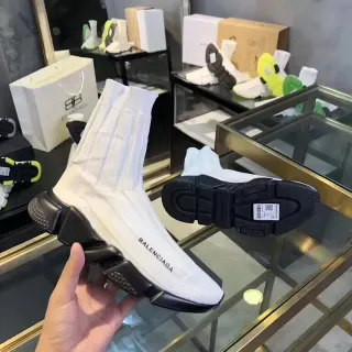 Balenciaga Speed Trainer White and Black Lifestyle Sneakers