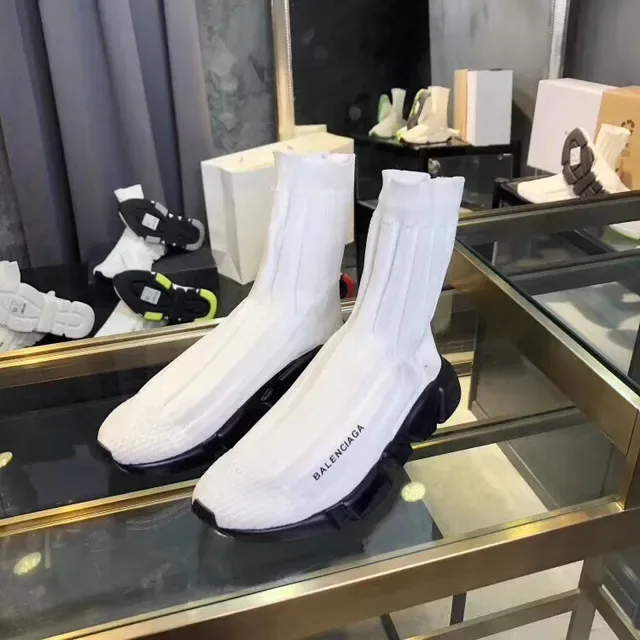 Balenciaga Speed Trainer সাদা এবং কালো Lifestyle Sneakers 3