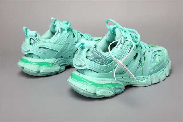 Balenciaga Track 浅绿色厚底运动鞋 3