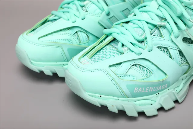 Balenciaga Track 浅绿色厚底运动鞋 4