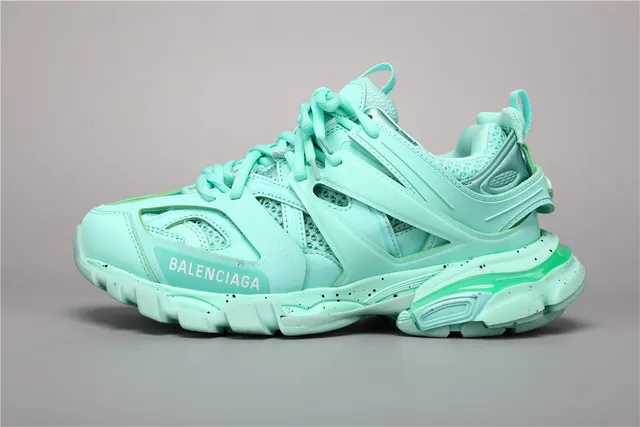 Balenciaga Track 浅绿色厚底运动鞋 9