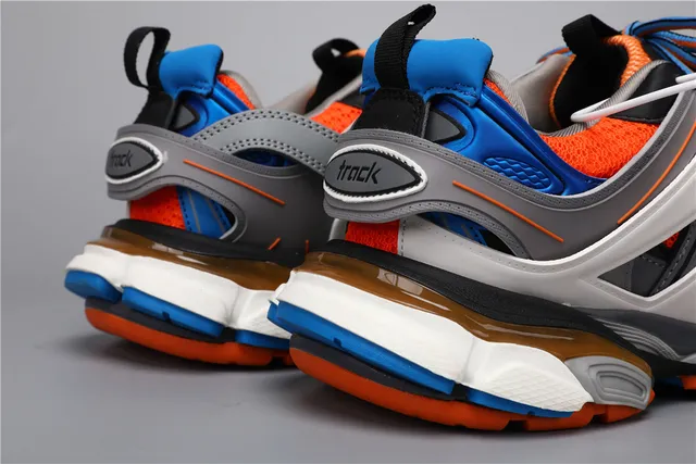 Balenciaga Track Sneaker Blanches Orange Bleu Gris Sneakers Chunky 2