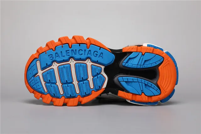 Balenciaga Track Sneaker Blanches Orange Bleu Gris Sneakers Chunky 6