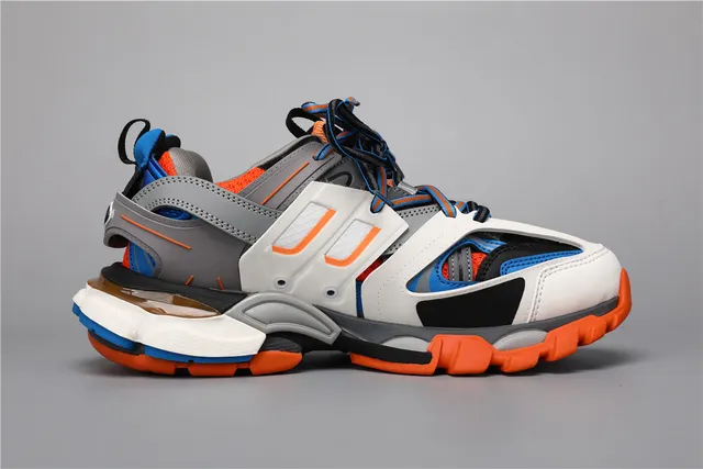 Balenciaga Track Sneaker Blanches Orange Bleu Gris Sneakers Chunky 8