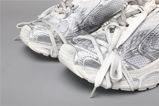 Balenciaga Track Trainer Tênis Chunky Todo Branco 4
