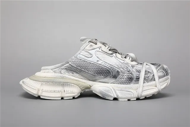 Balenciaga Track Trainer Tênis Chunky Todo Branco 8