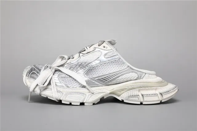 Balenciaga Track Trainer Tênis Chunky Todo Branco 9