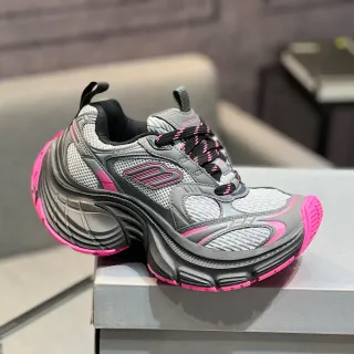 Balenciaga Track Trainer Gray Black Pink Chunky Sneakers