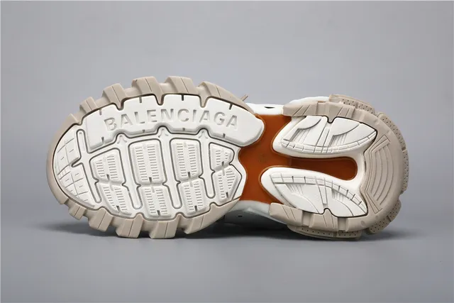Balenciaga Track Trainer White Brown Chunky Sneakers 6