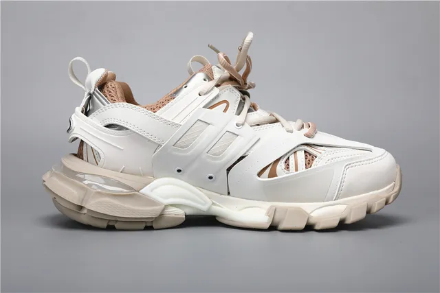 Balenciaga Track Trainer White Brown Chunky Sneakers 8