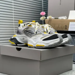Balenciaga Track Trainer White Gray Black Yellow Chunky Sneakers
