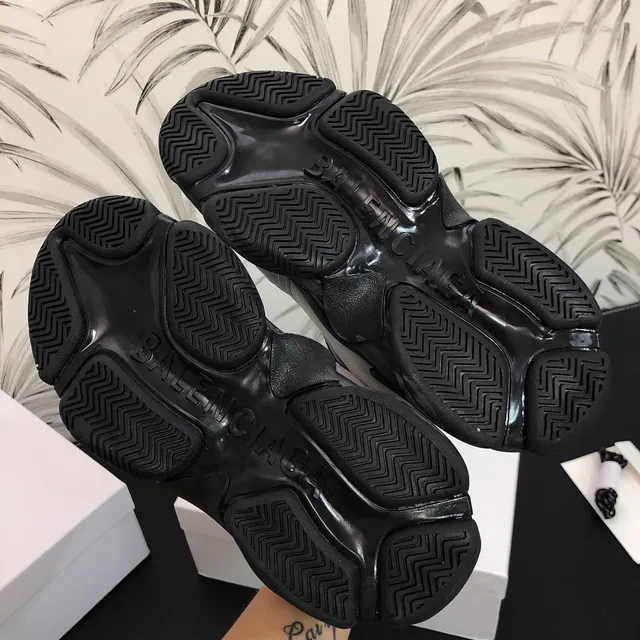Balenciaga Triple S Silver Gray Black Chunky Sneakers 2