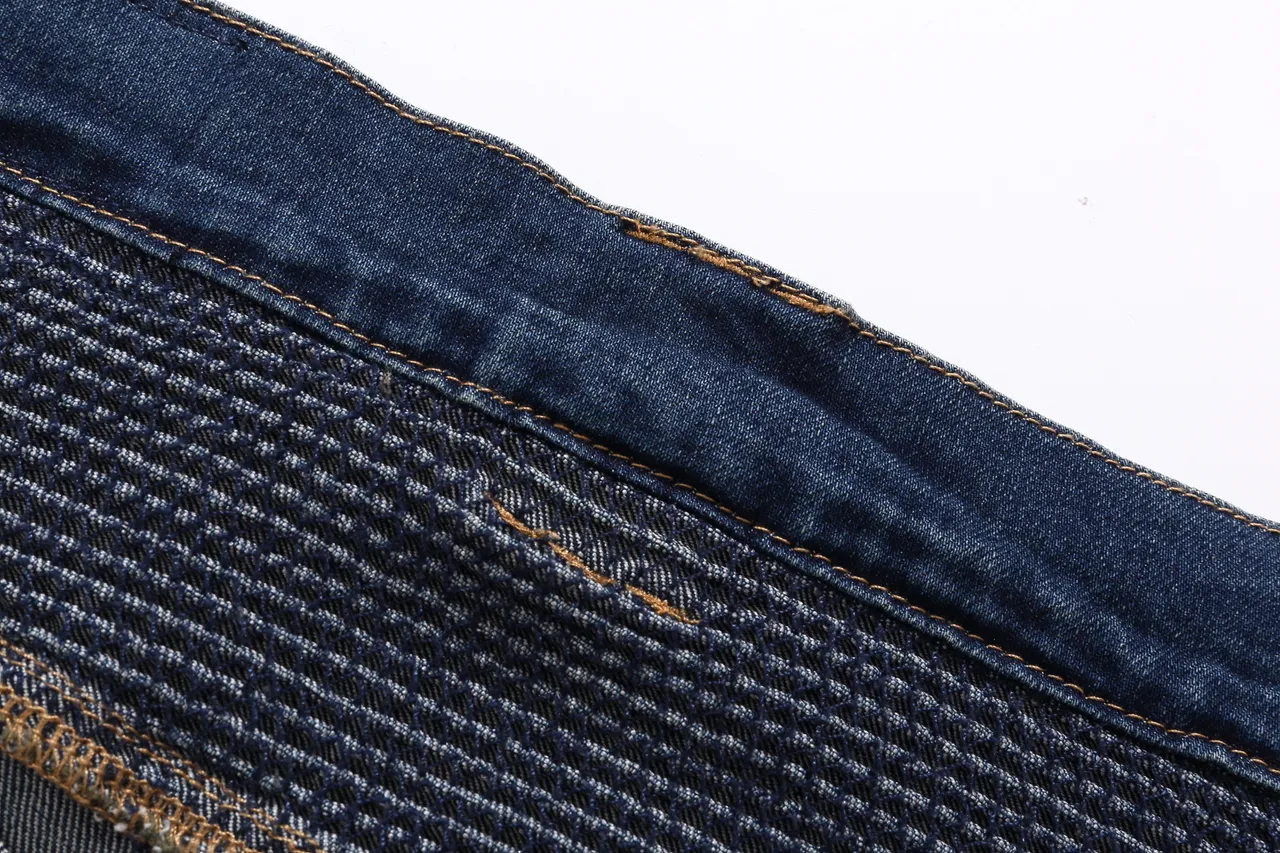Balmain شورت ستايل بيكر دينيم مخطط 8