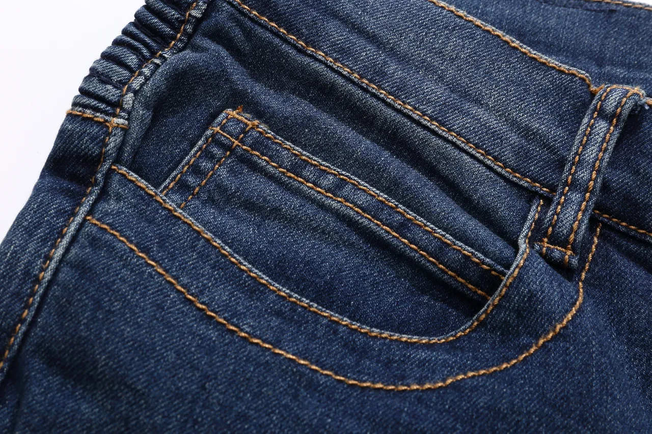 Balmain شورت ستايل بيكر دينيم مخطط 11