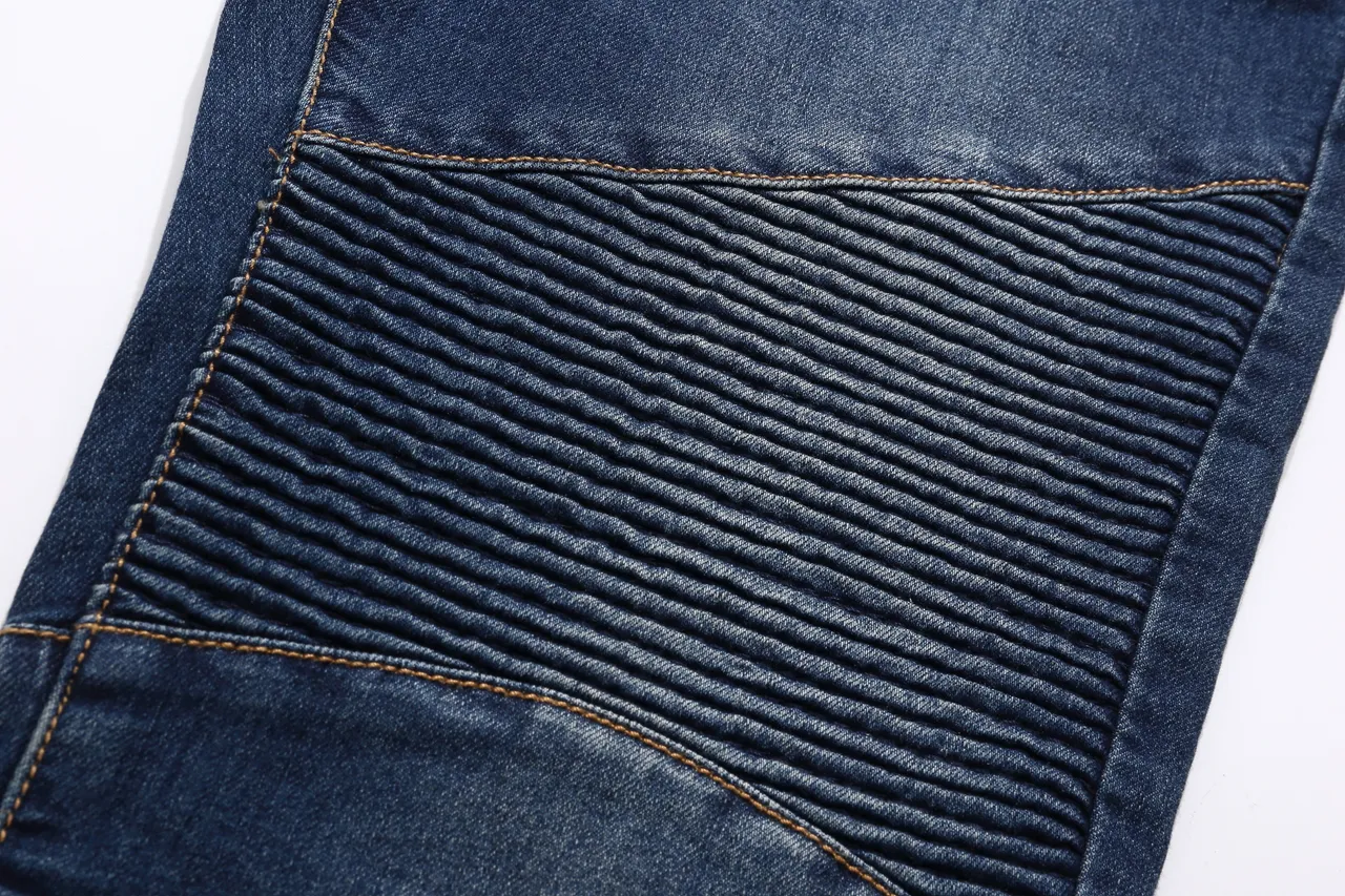 Balmain شورت ستايل بيكر دينيم مخطط 14