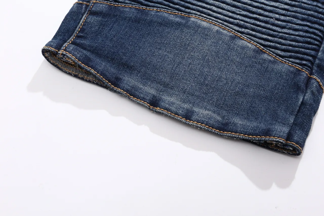 Balmain شورت ستايل بيكر دينيم مخطط 15