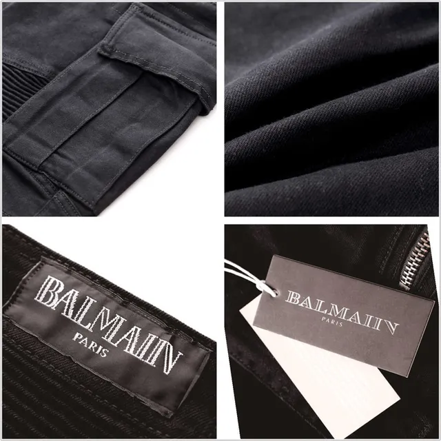 Balmain কার্গো-পকেটেড রিবড-কনি টেপারড প্যান্টস 2