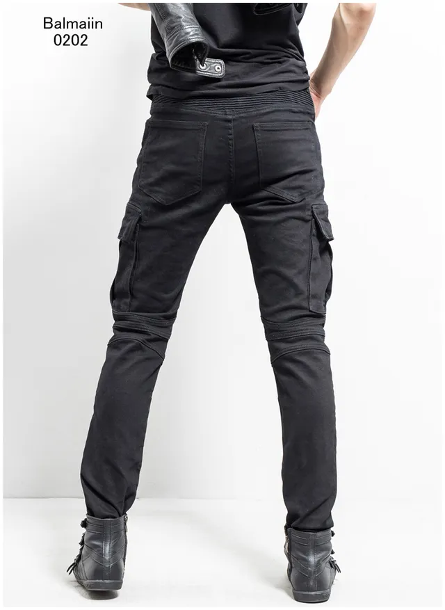 Balmain কার্গো-পকেটেড রিবড-কনি টেপারড প্যান্টস 4