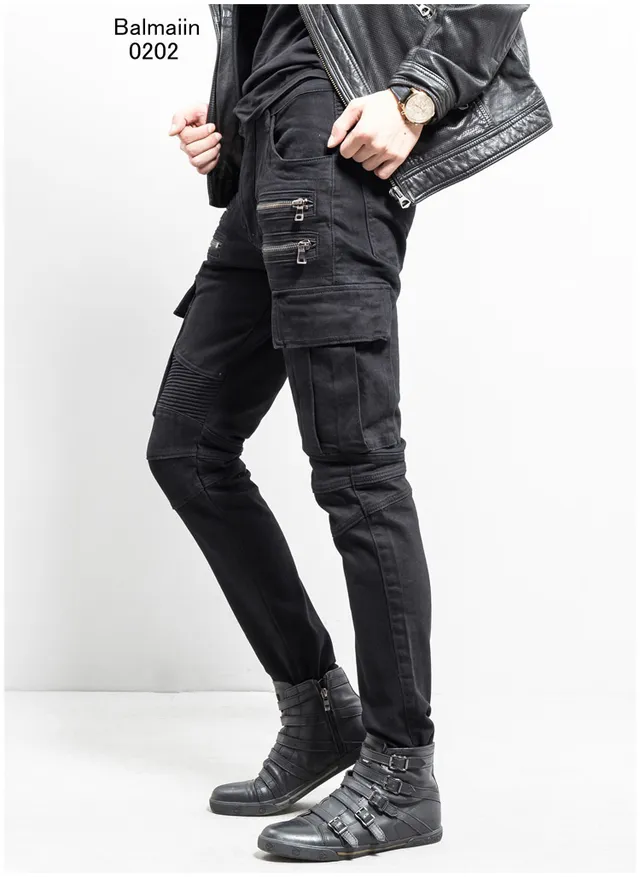 Balmain কার্গো-পকেটেড রিবড-কনি টেপারড প্যান্টস 5