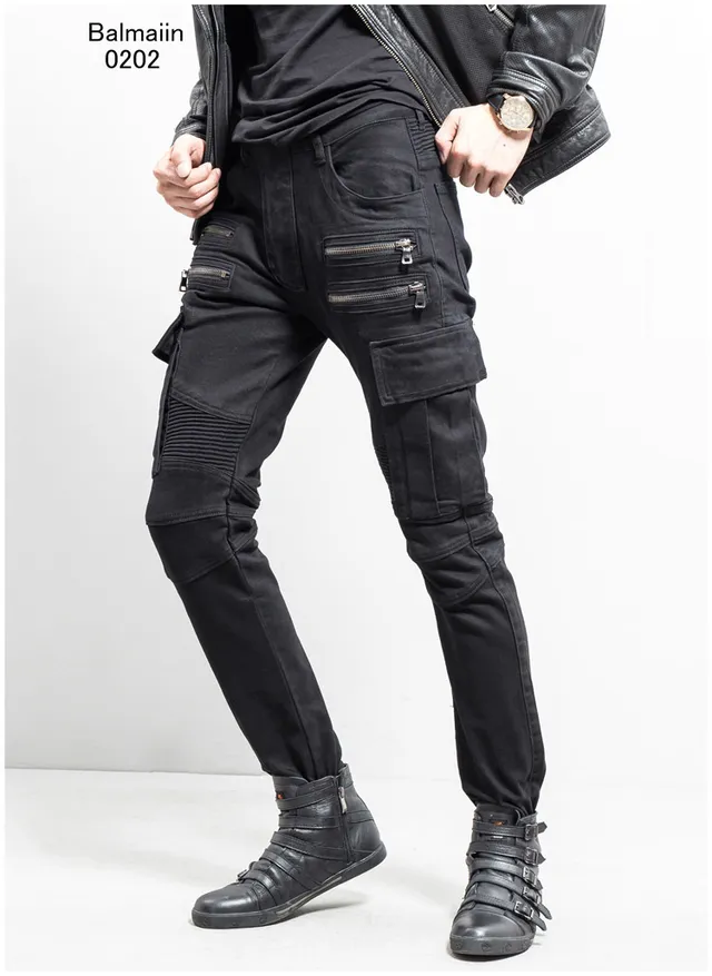 Balmain কার্গো-পকেটেড রিবড-কনি টেপারড প্যান্টস 8