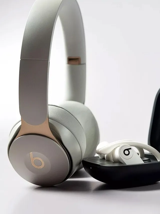 Beats سماعات فوق الرأس أبيض ذهبي مدمجة إنهاء مطفي 16