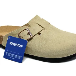 Birkenstock Arizona Beige Suede Clog
