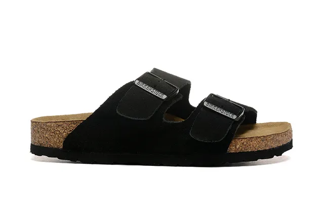 Birkenstock Arizona 黑色麂皮休闲凉鞋 6