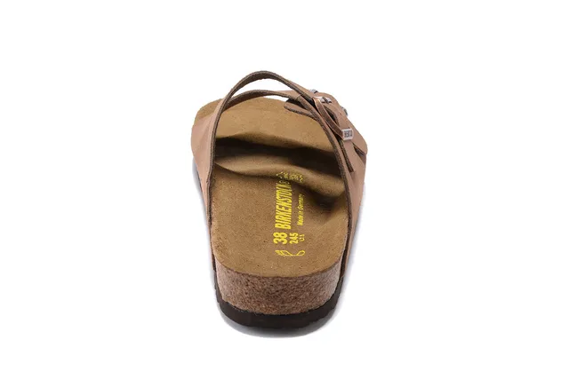 Birkenstock Arizona Brown Suede-Like Two-Strap Casual Sandals 3