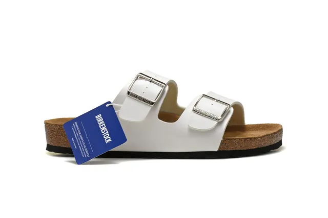 Birkenstock Arizona أبيض كاجوال صنادل 2