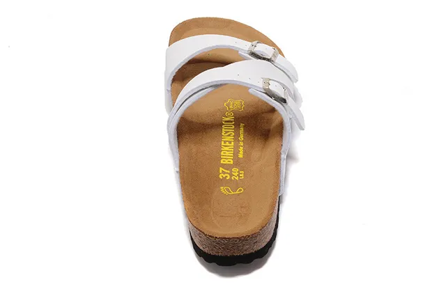 Birkenstock Arizona White Two-Strap Casual Sandals 3