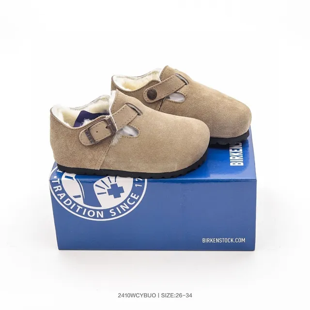 Birkenstock Boston Sapatos Mary Jane de camurça forrados com pele de cordero 3