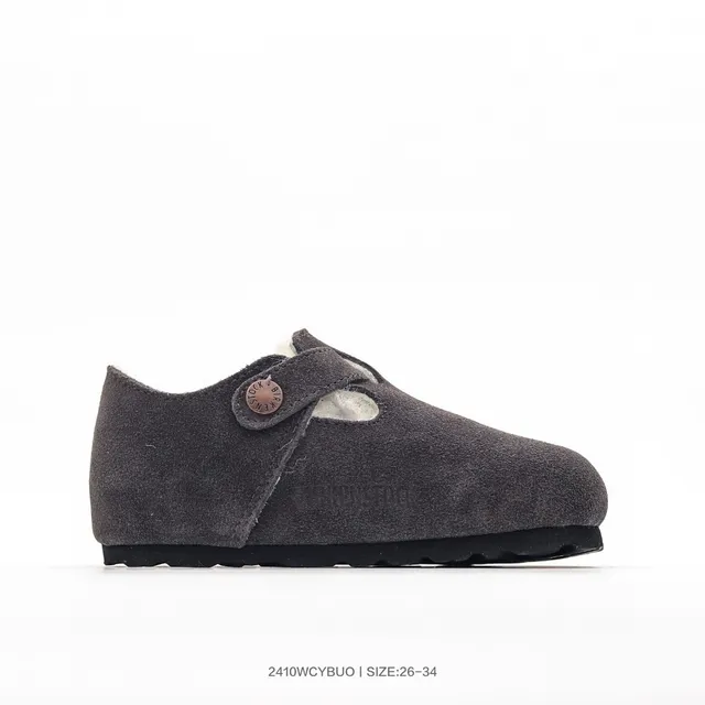 Birkenstock Boston Sapatos Mary Jane de camurça forrados com pele de cordero 7