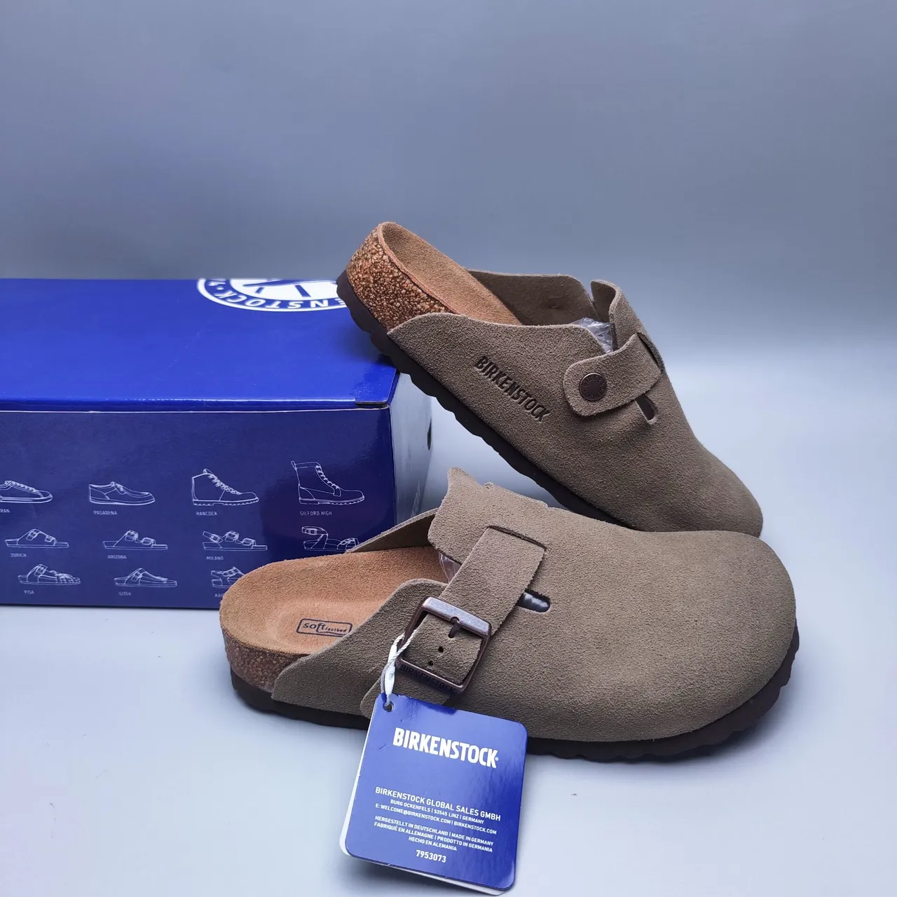 Birkenstock Boston سويد تاو بي كلوج مغلق 3