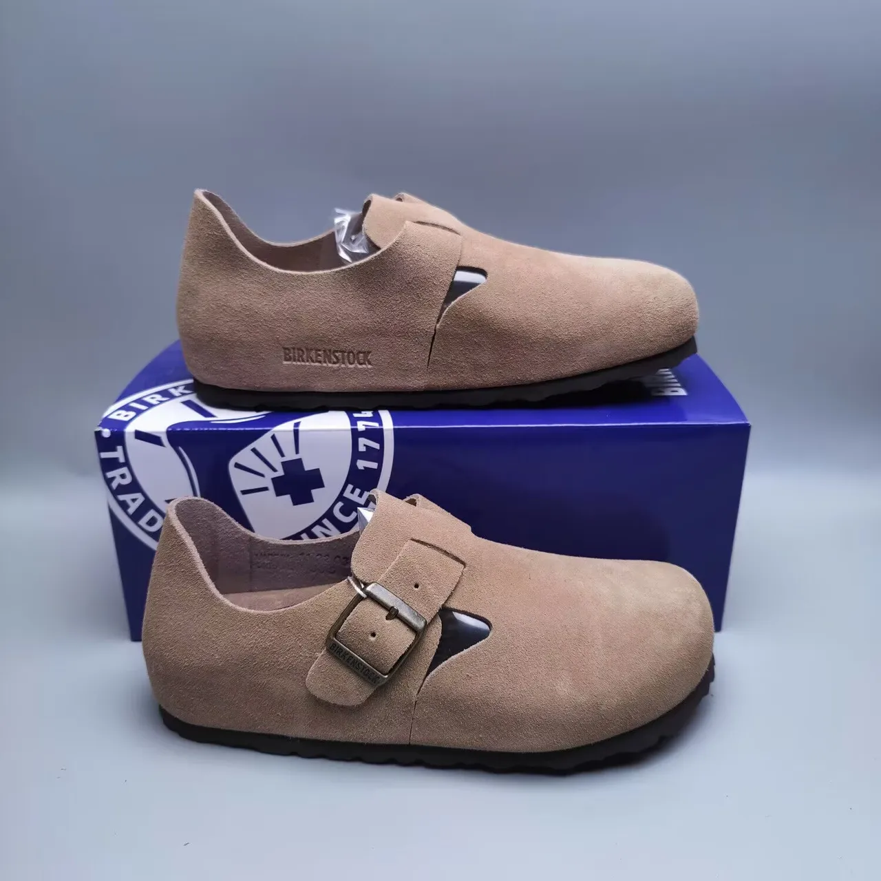 Birkenstock Chaussures Mary Jane en daim marron noir avec sangle à boucle 7