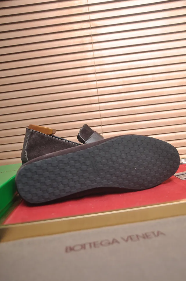 Bottega Veneta Andiamo أحذية لافرز بنية سويد 3