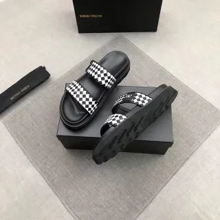 Bottega Veneta Andiamo চেকারবোর্ড প্ল্যাটফর্ম স্লিপার