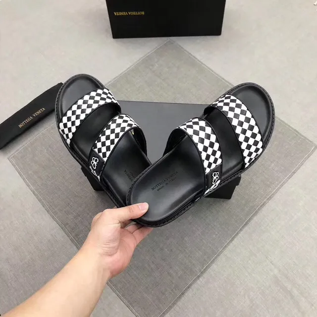 Bottega Veneta Andiamo চেকারবোর্ড প্ল্যাটফর্ম স্লিপার 5