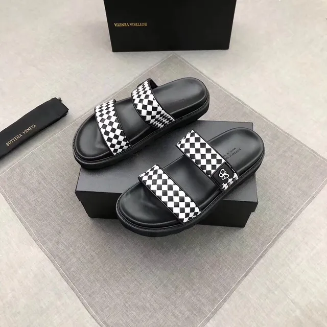 Bottega Veneta Andiamo চেকারবোর্ড প্ল্যাটফর্ম স্লিপার 6